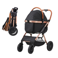 Durable Foldable Pet Stroller for Small and Medium Dogs