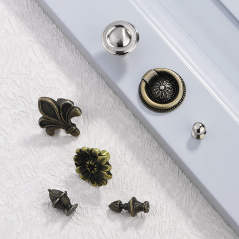 Home Improvement Single Hole Alloy Brushed Drawer Cabinet Handle