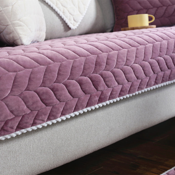 Thicken Plush Quilted Sofa Towel Sofa Cover Anti-slip Couch Covers
