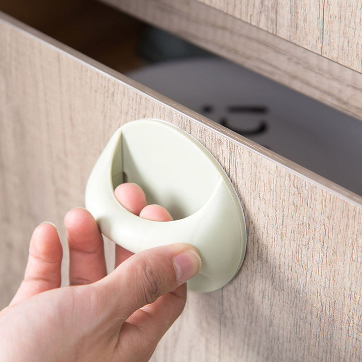 Self-Adhesive Round Plastic Knobs Door Handles
