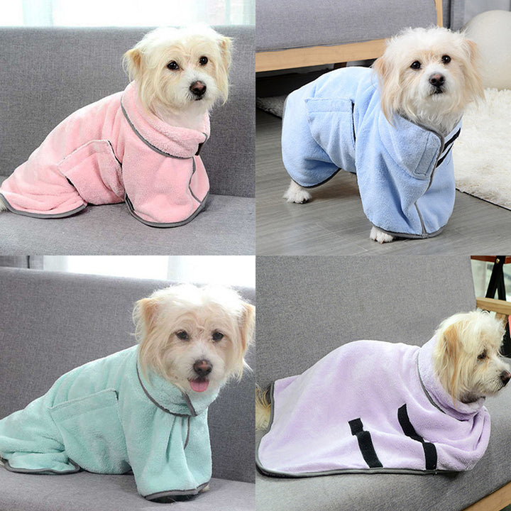 Quick-drying Pet Absorbent Dog Towel Bathrobe