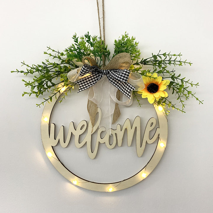 Welcome Wooden Sign Easter Decoration Home Decoration Door