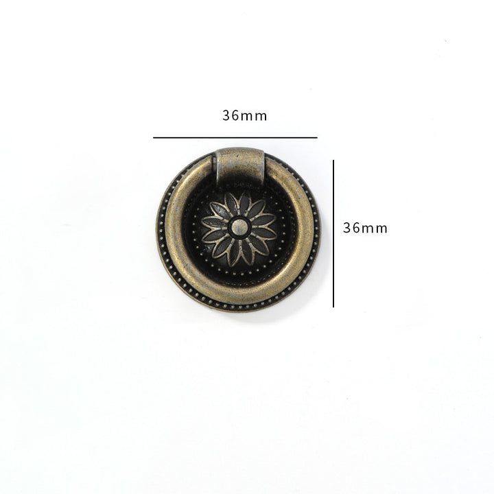 Home Improvement Single Hole Alloy Brushed Drawer Cabinet Handle