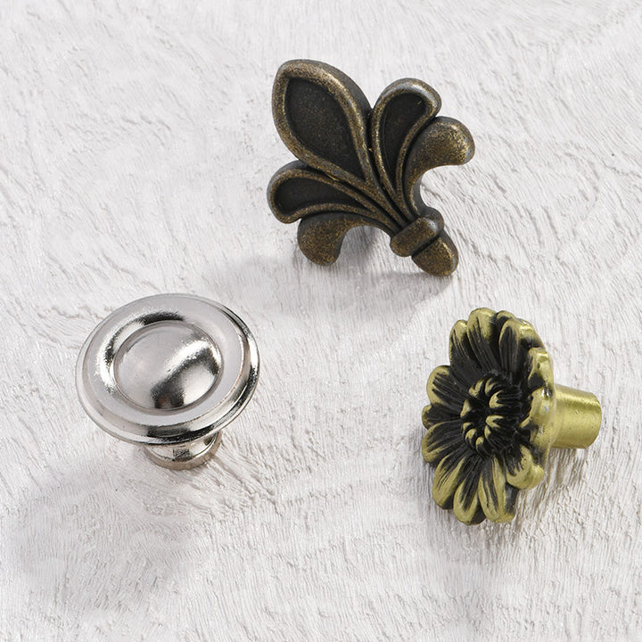 Home Improvement Single Hole Alloy Brushed Drawer Cabinet Handle