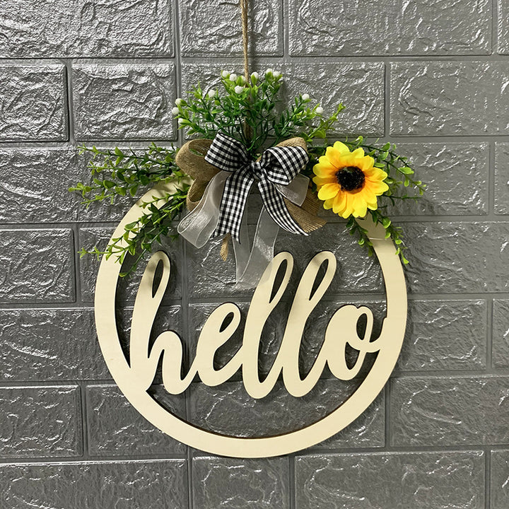 Welcome Wooden Sign Easter Decoration Home Decoration Door